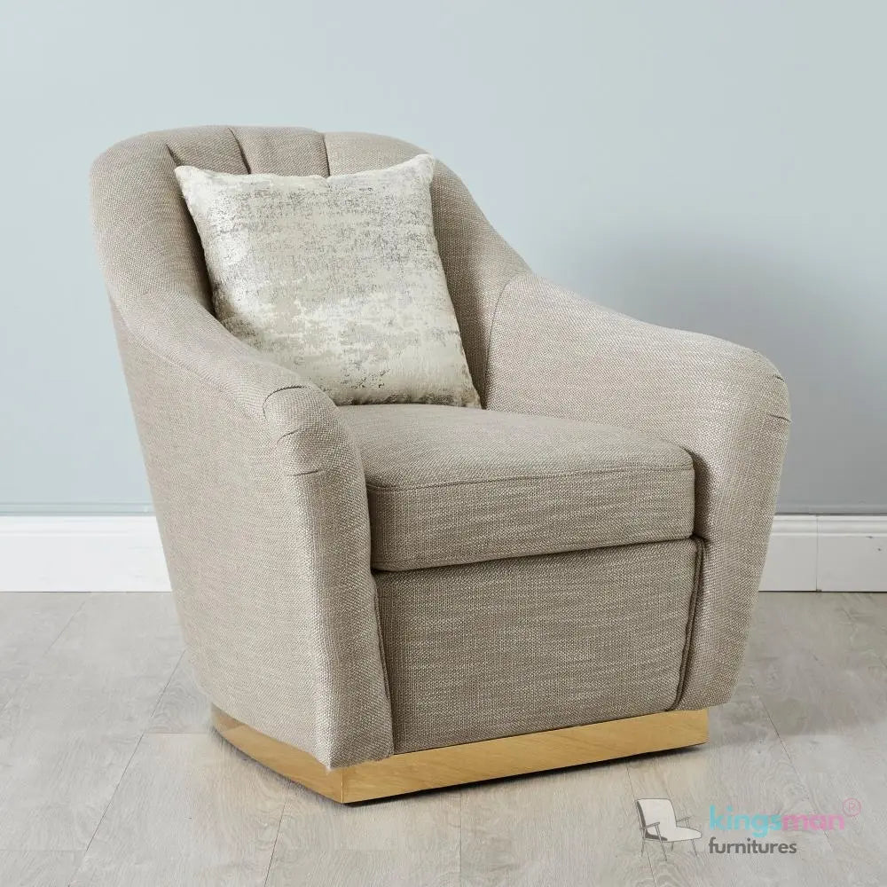Sherpa Woven Fabric Occasional Arm Chair – Stylish Comfort - Kingsman Furnitures