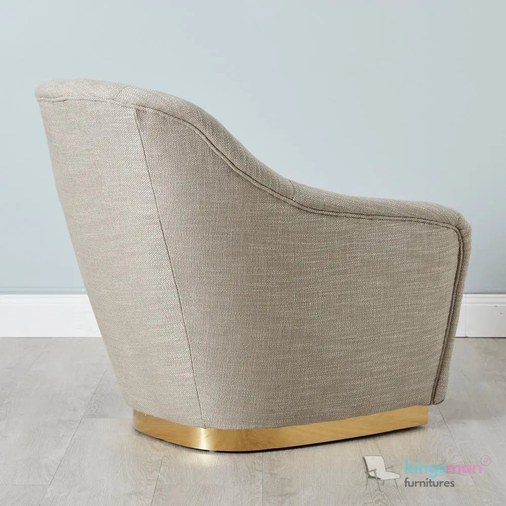 Sherpa Woven Fabric Occasional Arm Chair – Stylish Comfort - Kingsman Furnitures