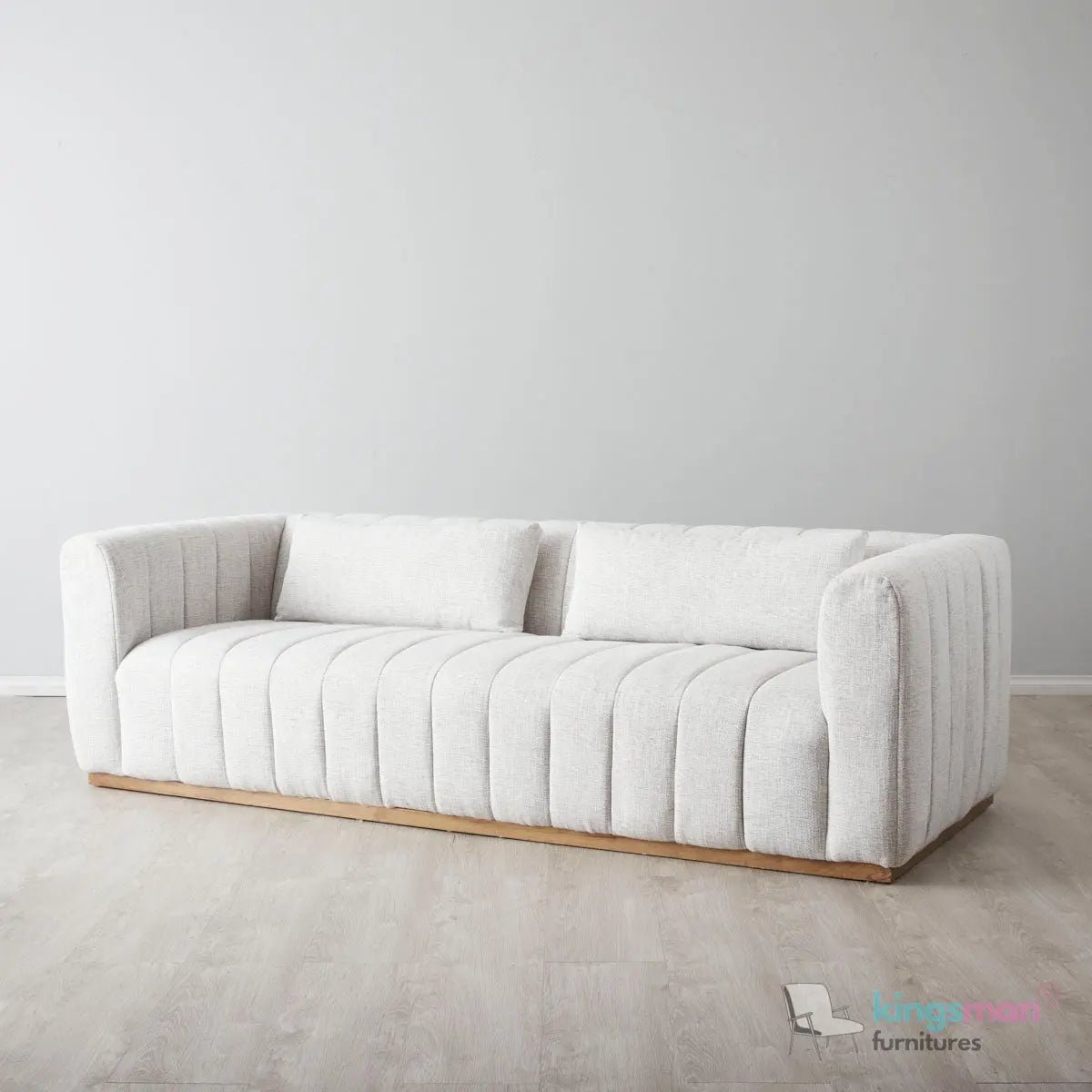 Storme 3 Seater Sofa | Classic Tuxedo Design - Kingsman Furnitures