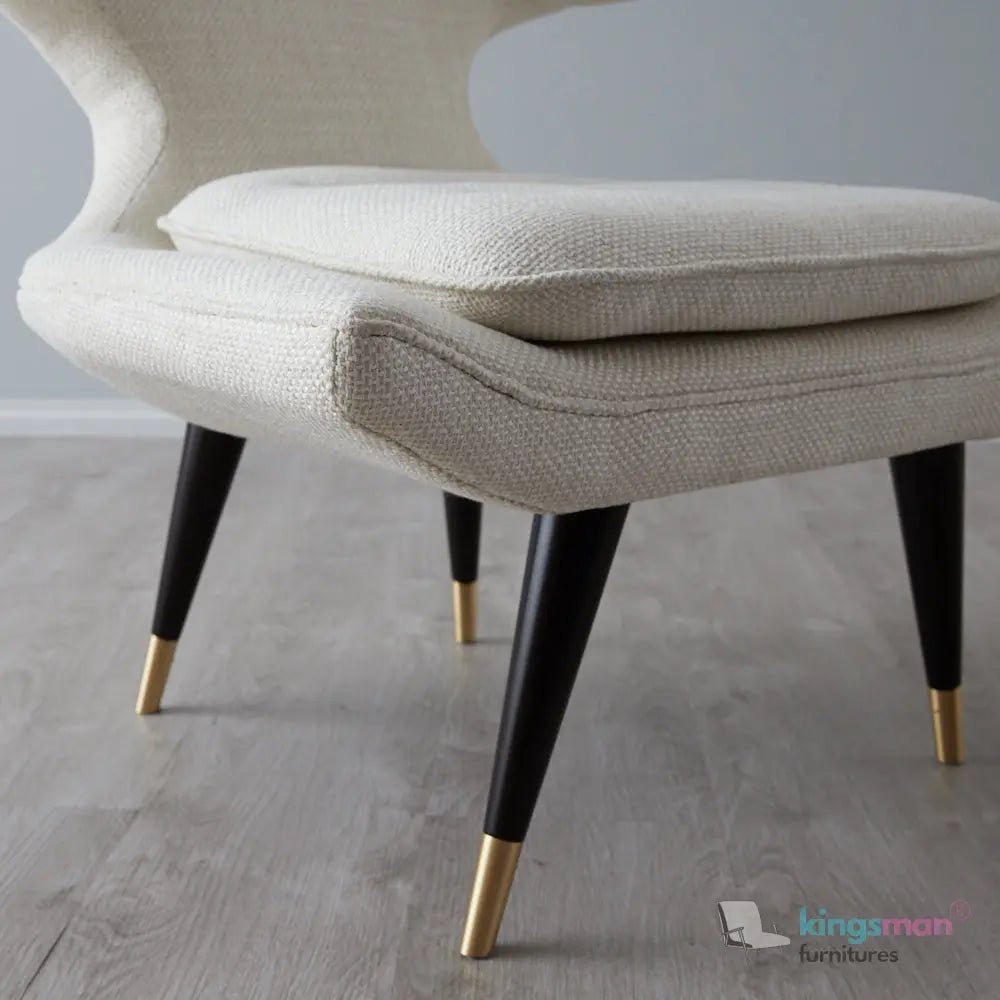 Tarrington Woven Fabric Tufted Accent Chair - Stylish Design - Kingsman Furnitures