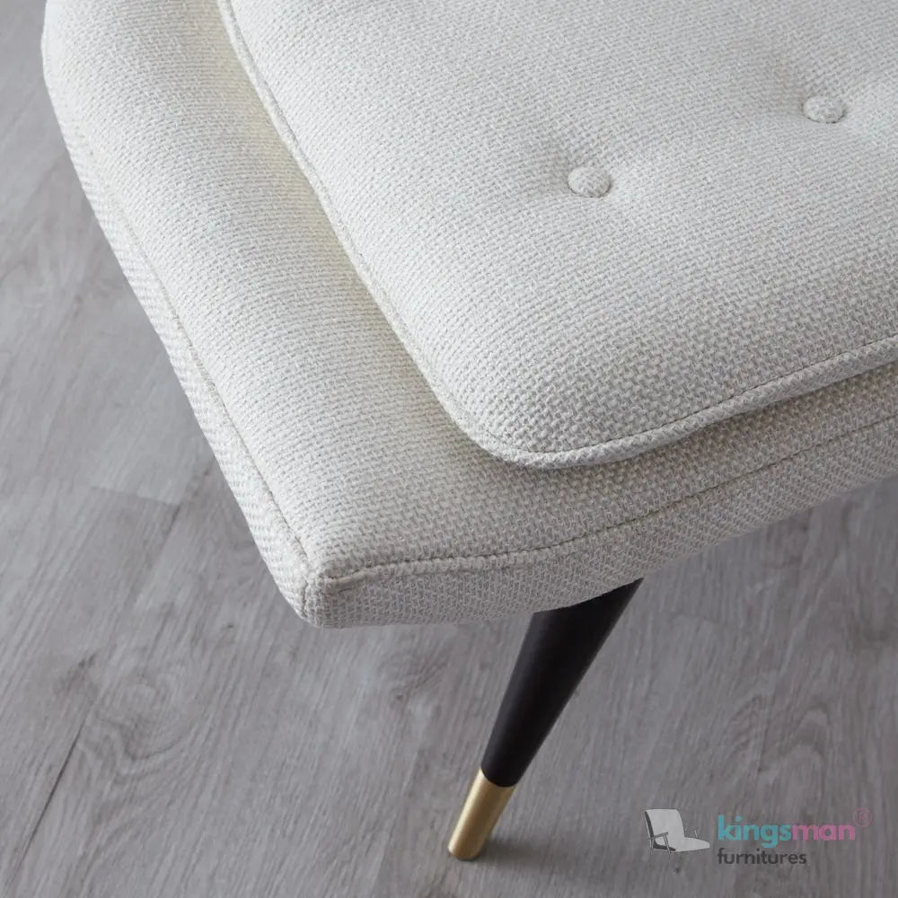 Tarrington Woven Fabric Tufted Accent Chair - Stylish Design - Kingsman Furnitures