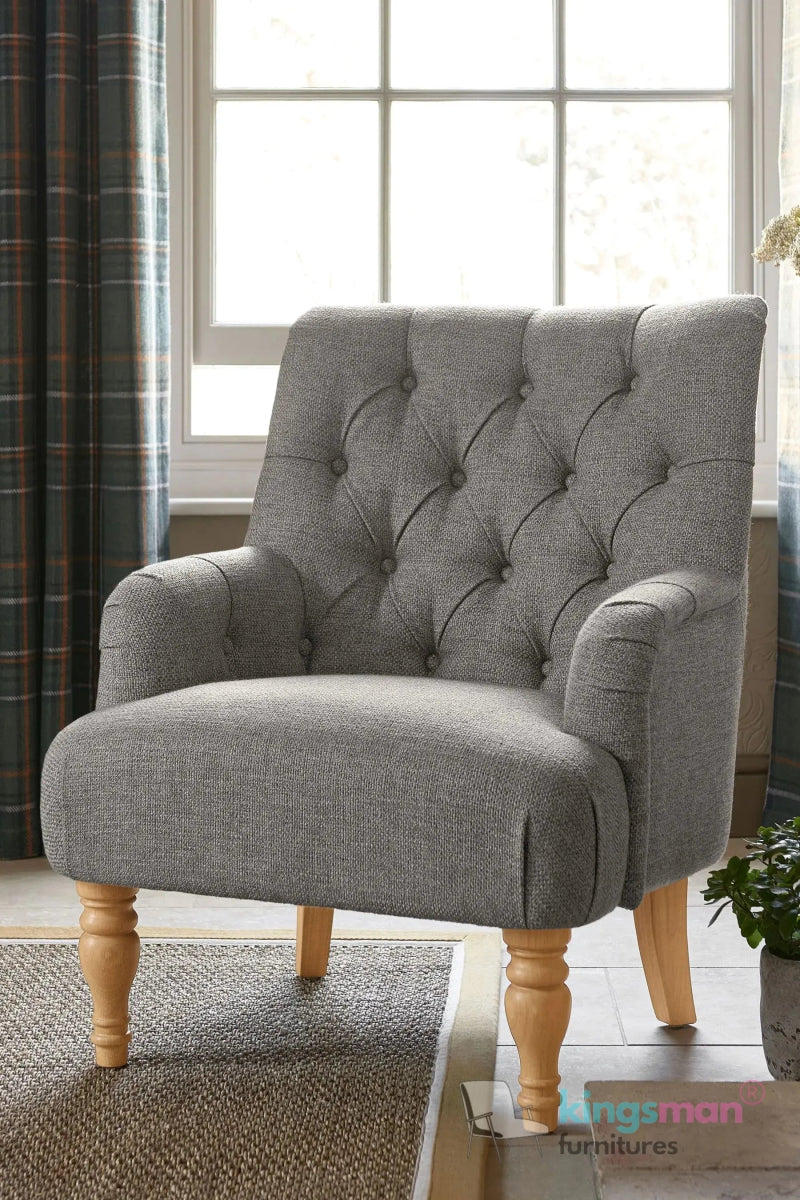 Walter Tufted Highback Chair - Modern Comfort - Kingsman Furnitures