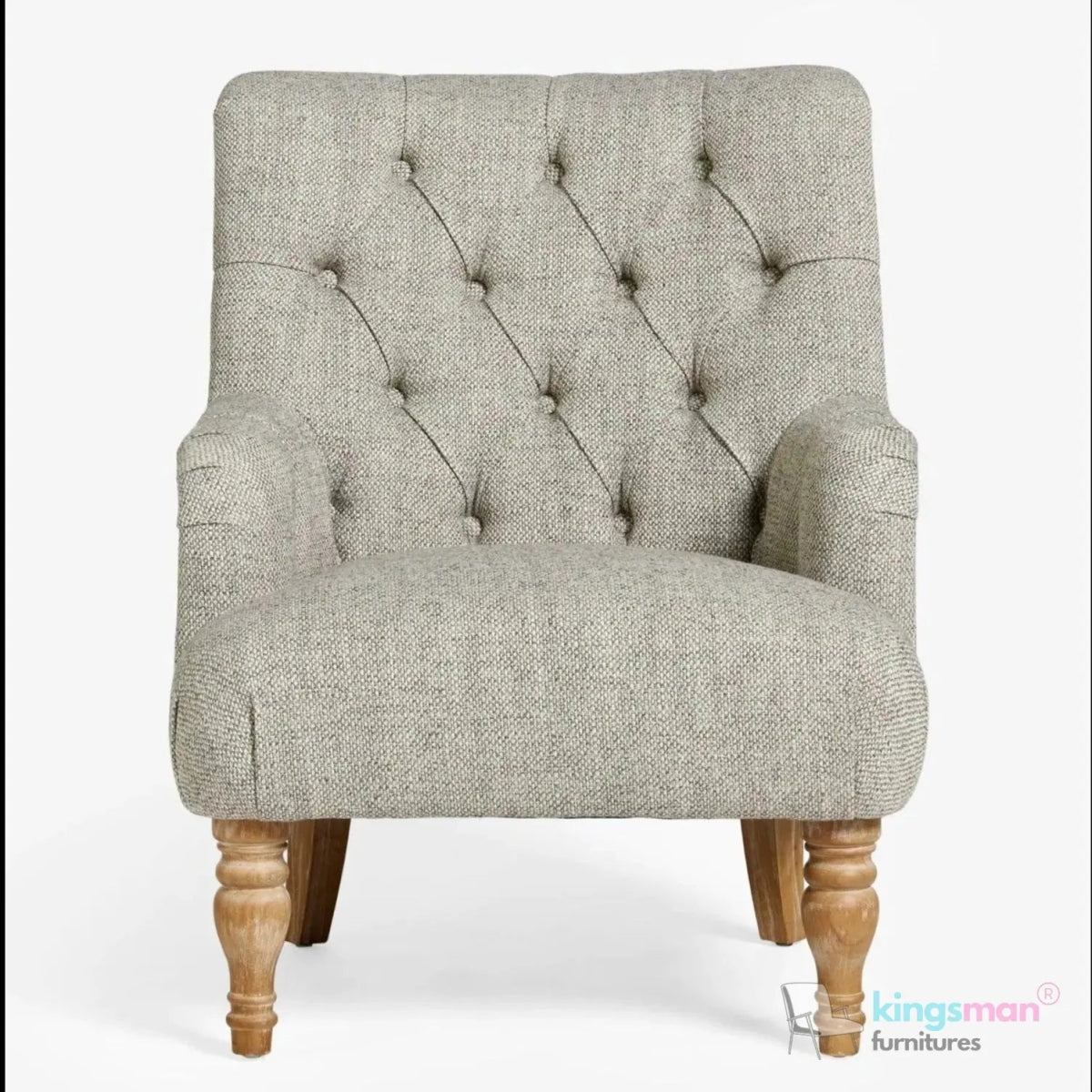 Walter Tufted Highback Chair - Modern Comfort - Kingsman Furnitures