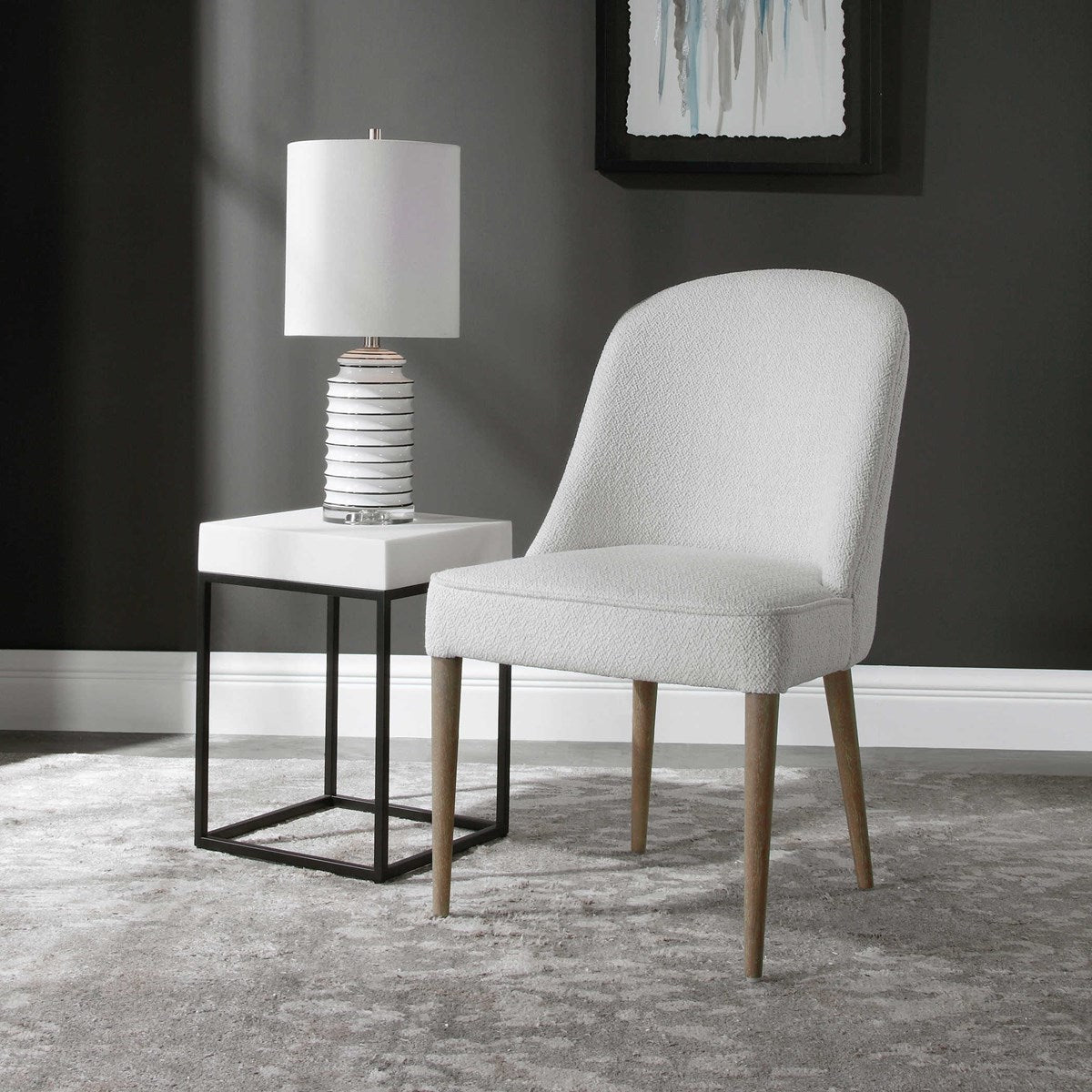 Brie Armless Modern Dining Chair - Set of 2