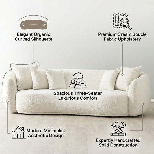 Everbe Luxe 3 Seater Sofa