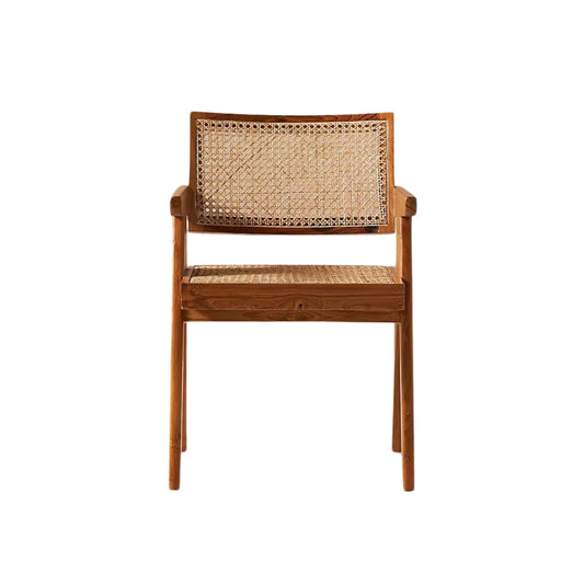 Reek Teak Wood Rattan Chair - Set of 2