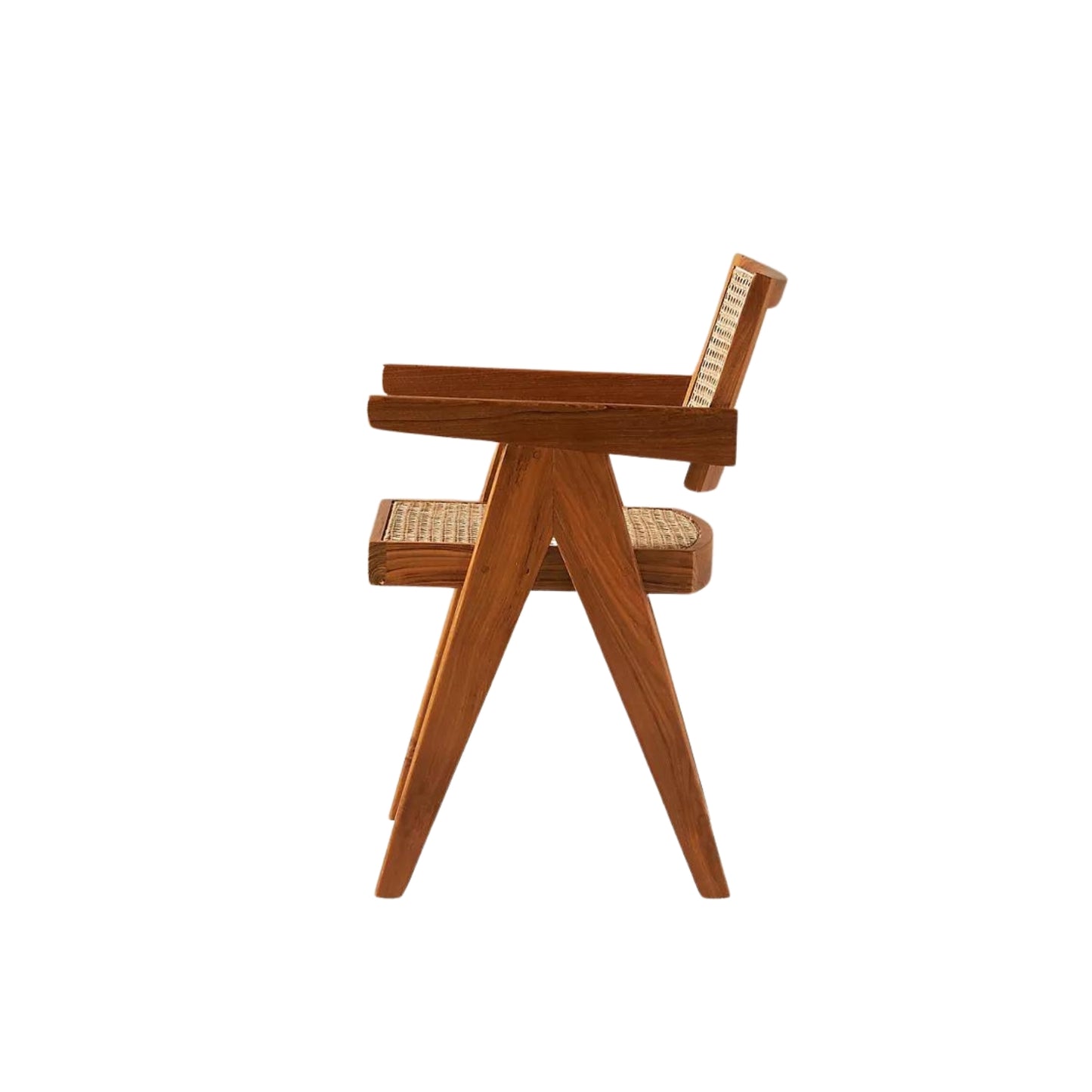 Reek Teak Wood Rattan Chair - Set of 2