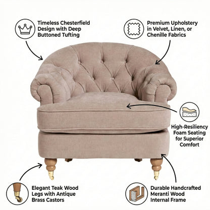 Jesper Chesterfield Armchair