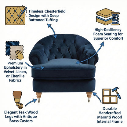 Jesper Chesterfield Armchair