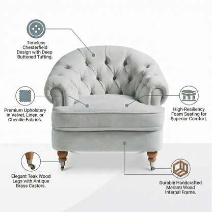 Jesper Chesterfield Armchair