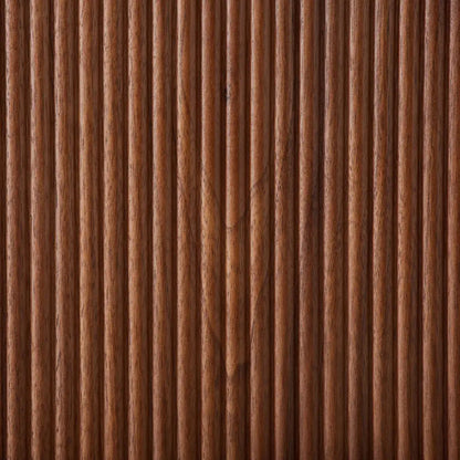 Close-up of a wooden panel with vertical grain pattern