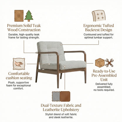 Benett Tufted Accent Armchair