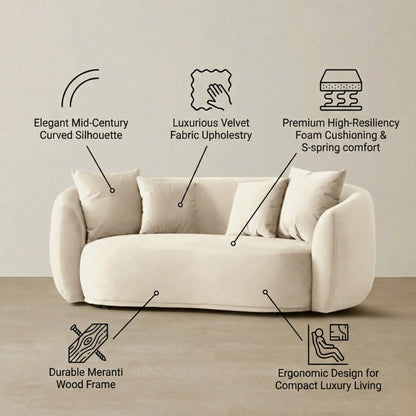 Everbe Luxe 2 Seater Sofa