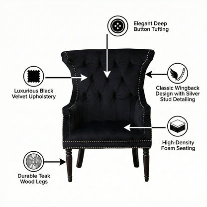 Drako Wingback Armchair
