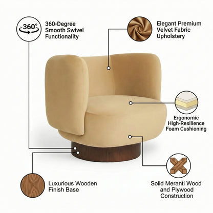 Nova Swivel Accent Chair