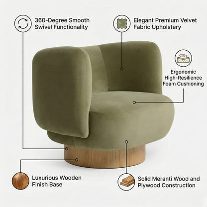 Nova Swivel Accent Chair