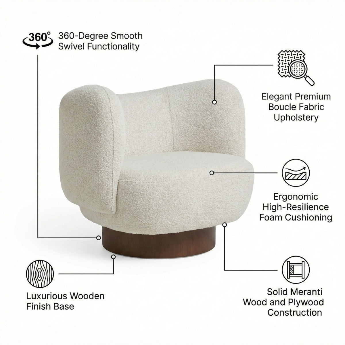 Nova Swivel Accent Chair