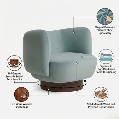 Nova Swivel Accent Chair