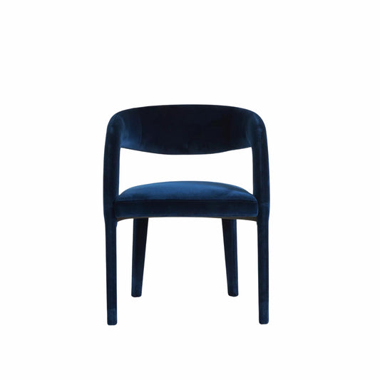 Imani Velvet Dining Chair (Estate Blue) - Set of 2