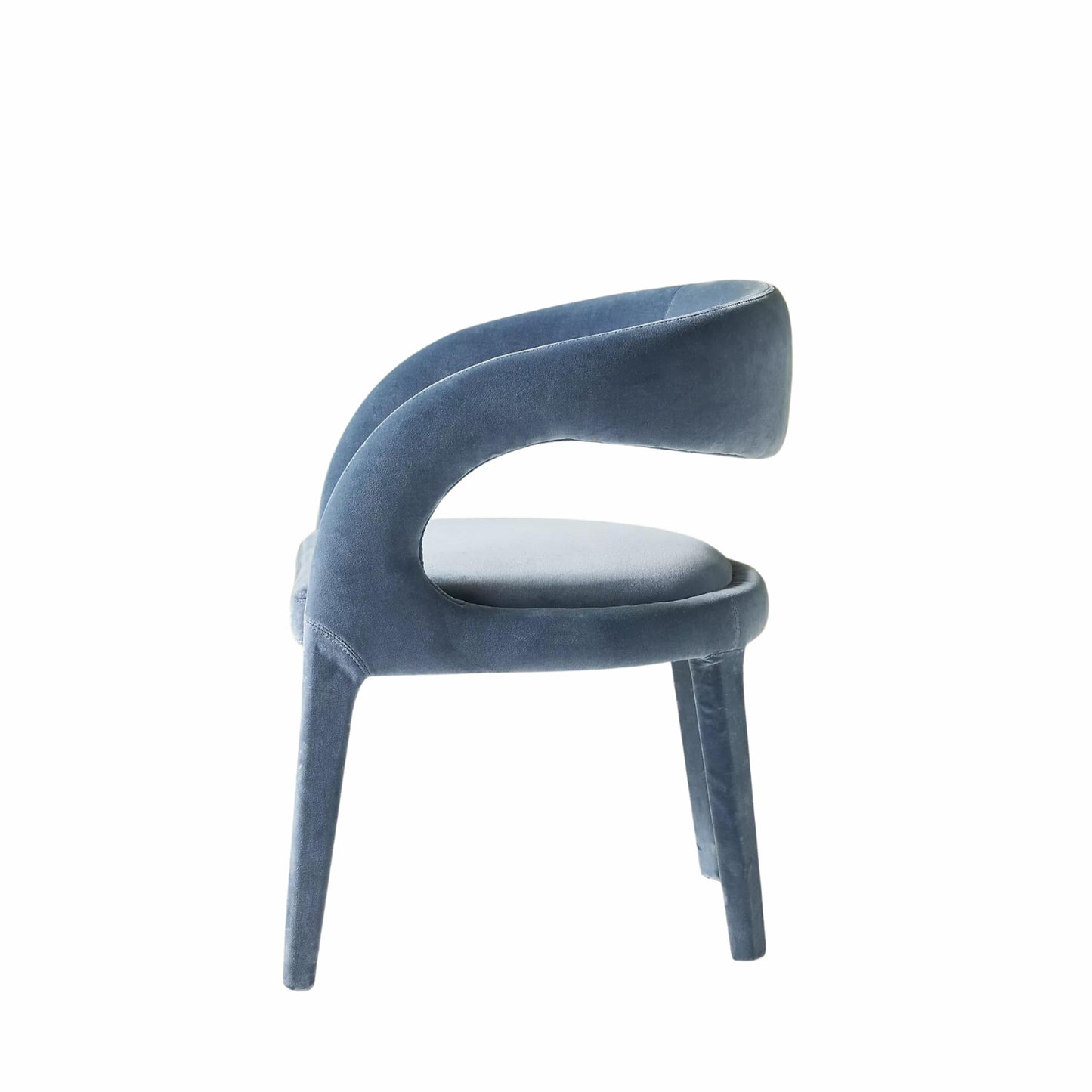Imani Velvet Dining Chair (Steel Blue) - Set of 2