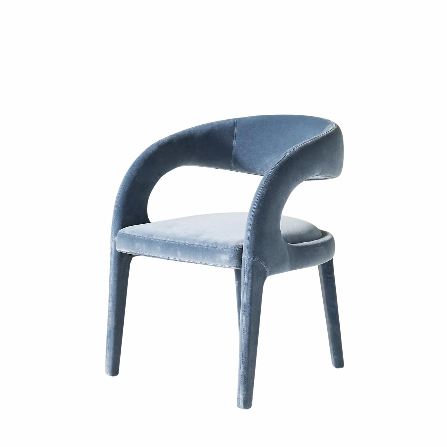 Imani Velvet Dining Chair (Steel Blue) - Set of 2