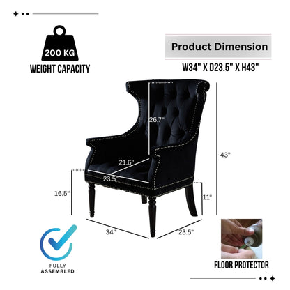 Drako Wingback Armchair