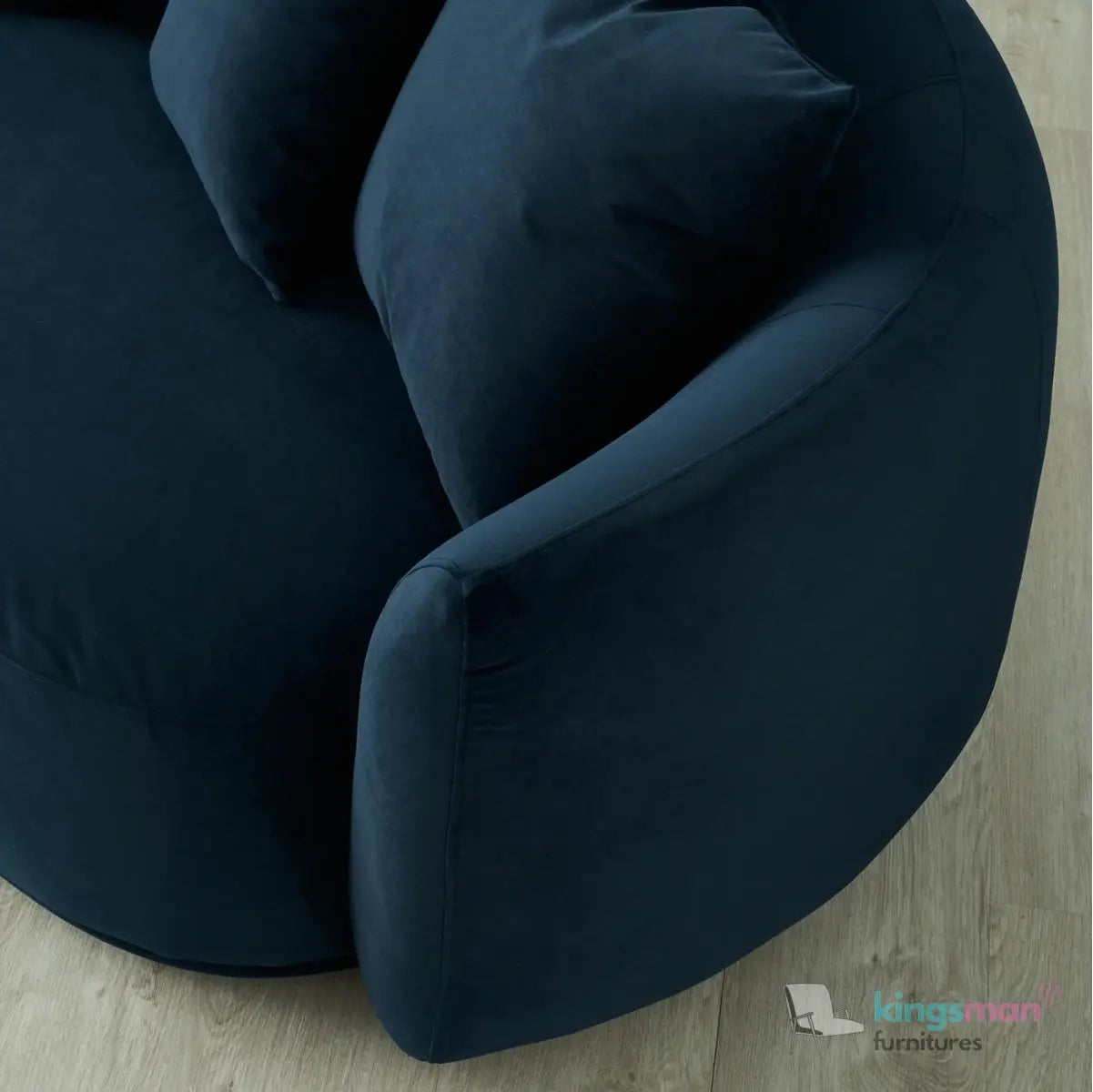 Everbe 2 Seater Sofa - Boucle & Velvet, Mid-Century Luxe, High-Resilience Foam, Meranti Wood Frame Kingsman Furnitures