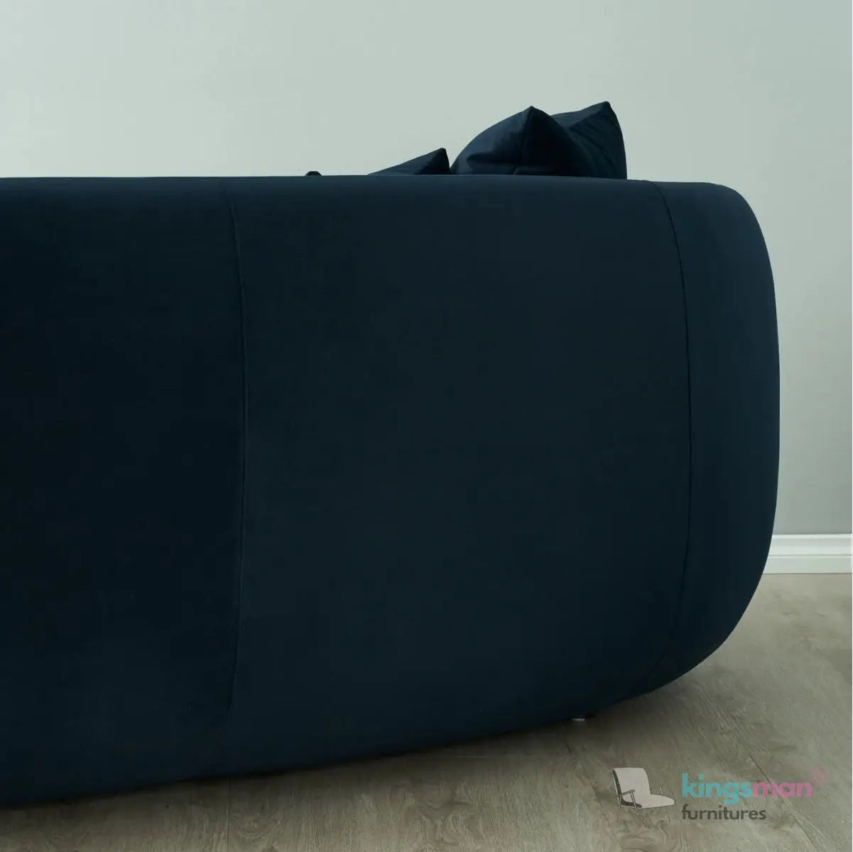Everbe 2 Seater Sofa - Boucle & Velvet, Mid-Century Luxe, High-Resilience Foam, Meranti Wood Frame Kingsman Furnitures