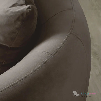Everbe 2 Seater Sofa - Boucle & Velvet, Mid-Century Luxe, High-Resilience Foam, Meranti Wood Frame Kingsman Furnitures