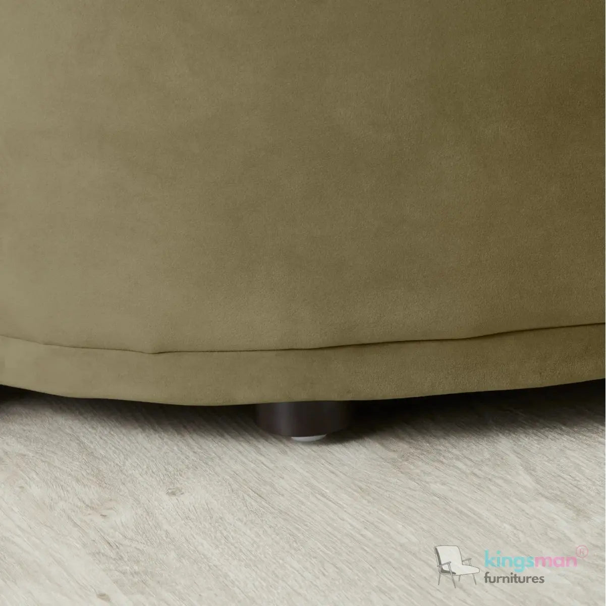 Everbe 2 Seater Sofa - Boucle & Velvet, Mid-Century Luxe, High-Resilience Foam, Meranti Wood Frame Kingsman Furnitures