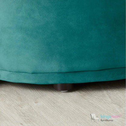 Everbe 2 Seater Sofa - Boucle & Velvet, Mid-Century Luxe, High-Resilience Foam, Meranti Wood Frame Kingsman Furnitures