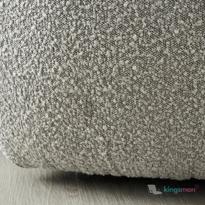 Everbe 3 Seater Sofa - Boucle & Velvet, Mid-Century Luxe, High-Resilience Foam, Meranti Wood Frame Kingsman Furnitures