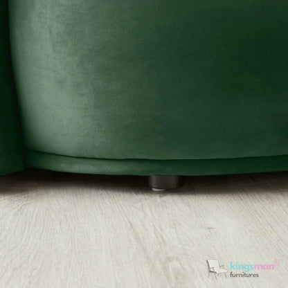Everbe 3 Seater Sofa - Boucle & Velvet, Mid-Century Luxe, High-Resilience Foam, Meranti Wood Frame Kingsman Furnitures
