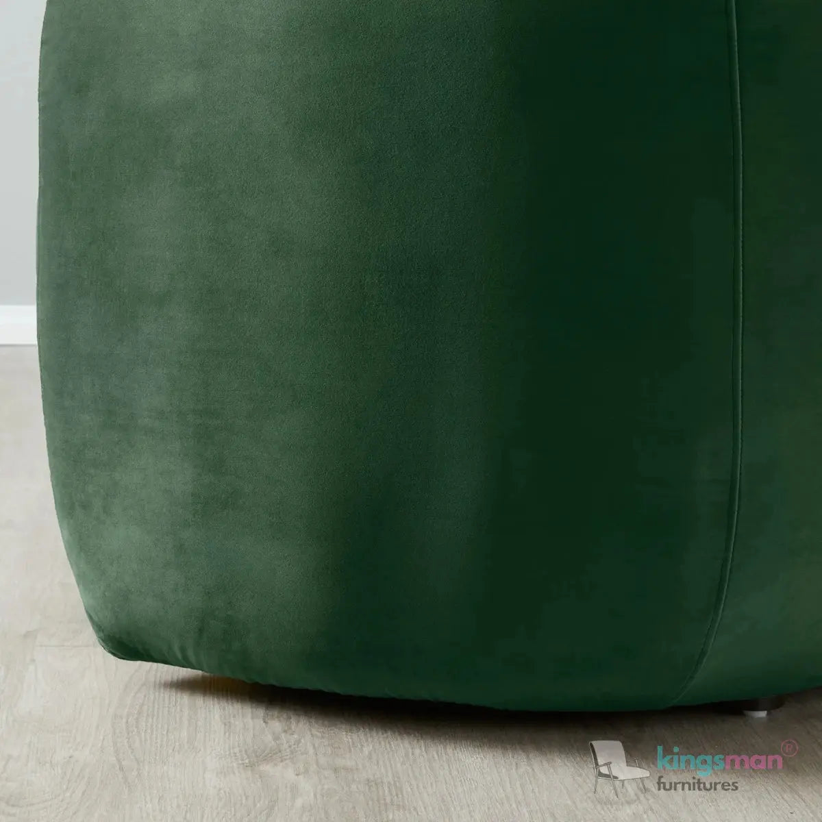 Everbe 3 Seater Sofa - Boucle & Velvet, Mid-Century Luxe, High-Resilience Foam, Meranti Wood Frame Kingsman Furnitures