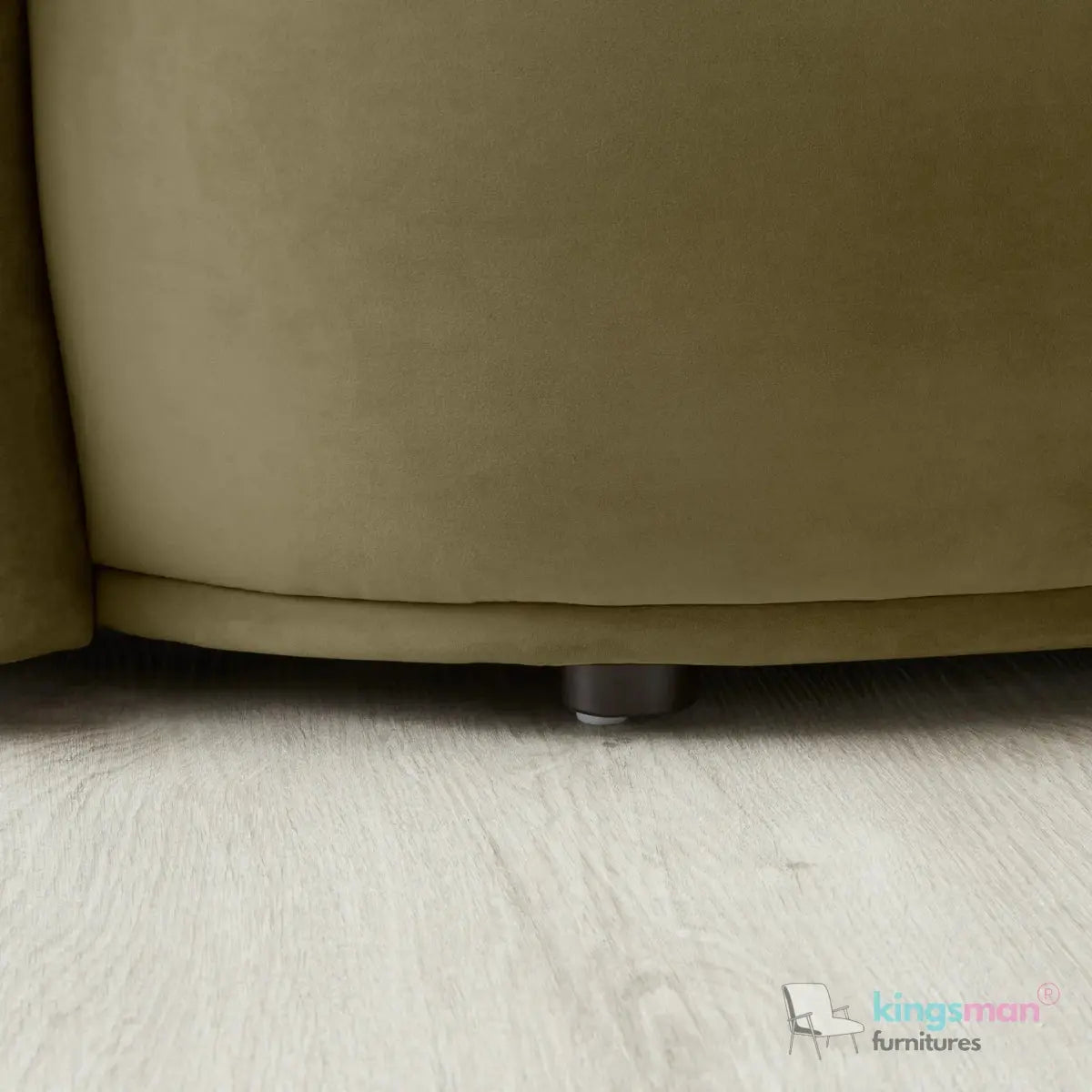 Everbe 3 Seater Sofa - Boucle & Velvet, Mid-Century Luxe, High-Resilience Foam, Meranti Wood Frame Kingsman Furnitures