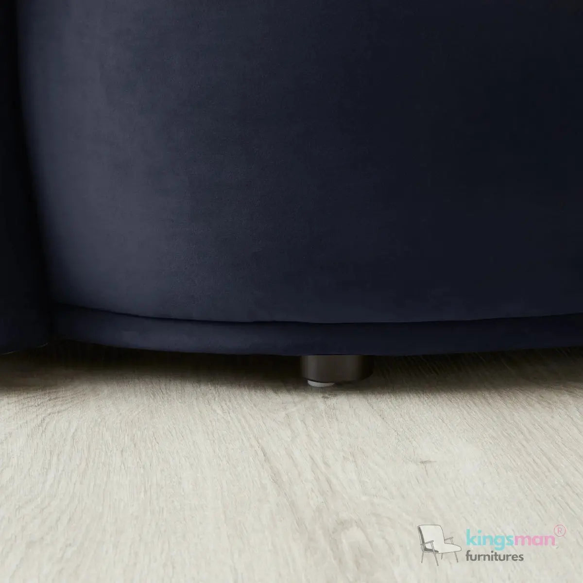 Everbe 3 Seater Sofa - Boucle & Velvet, Mid-Century Luxe, High-Resilience Foam, Meranti Wood Frame Kingsman Furnitures