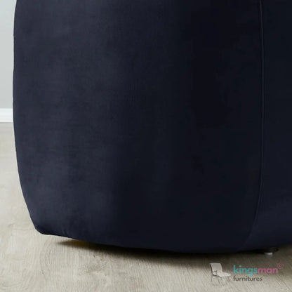Everbe 3 Seater Sofa - Boucle & Velvet, Mid-Century Luxe, High-Resilience Foam, Meranti Wood Frame Kingsman Furnitures