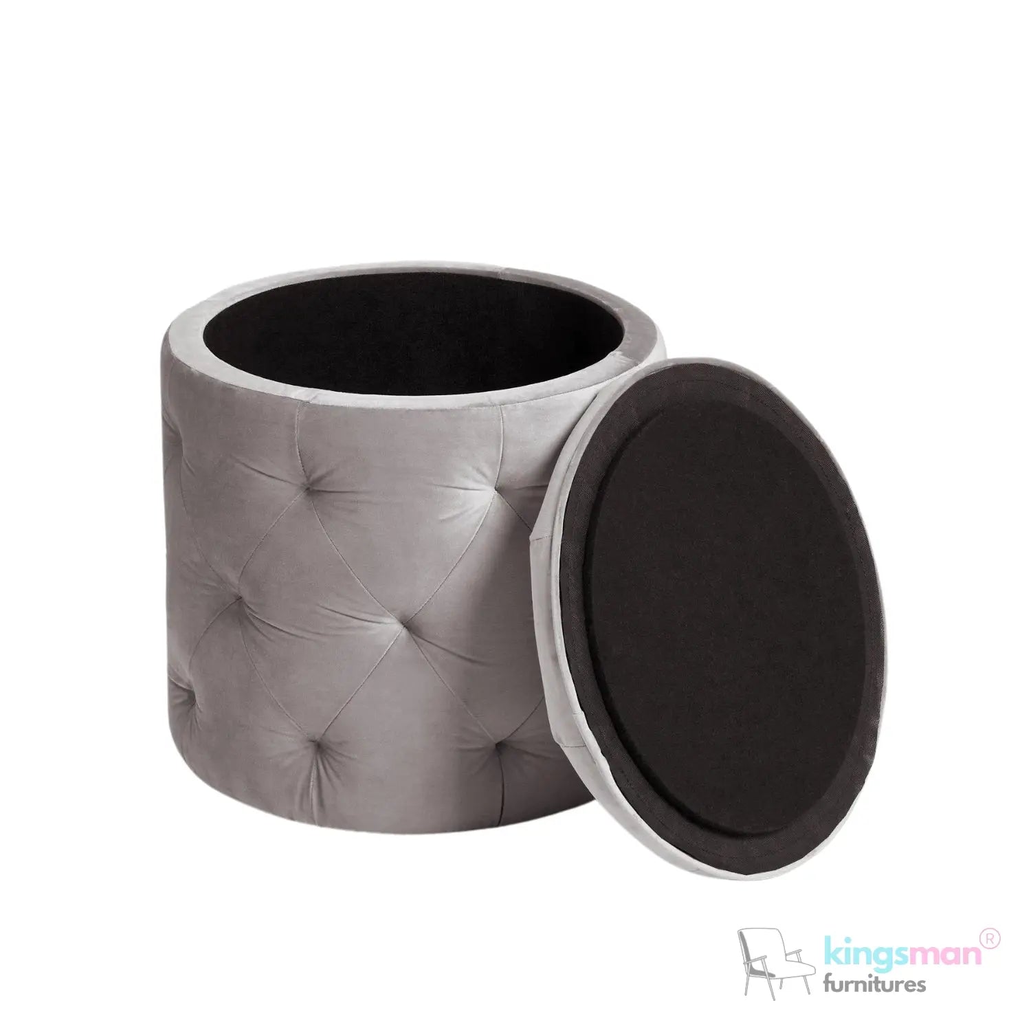 Harfoot Storage Sability - Button-Tufted Upholstered Sability with Hidden Storage | Compact Seating Solution Kingsman Furnitures
