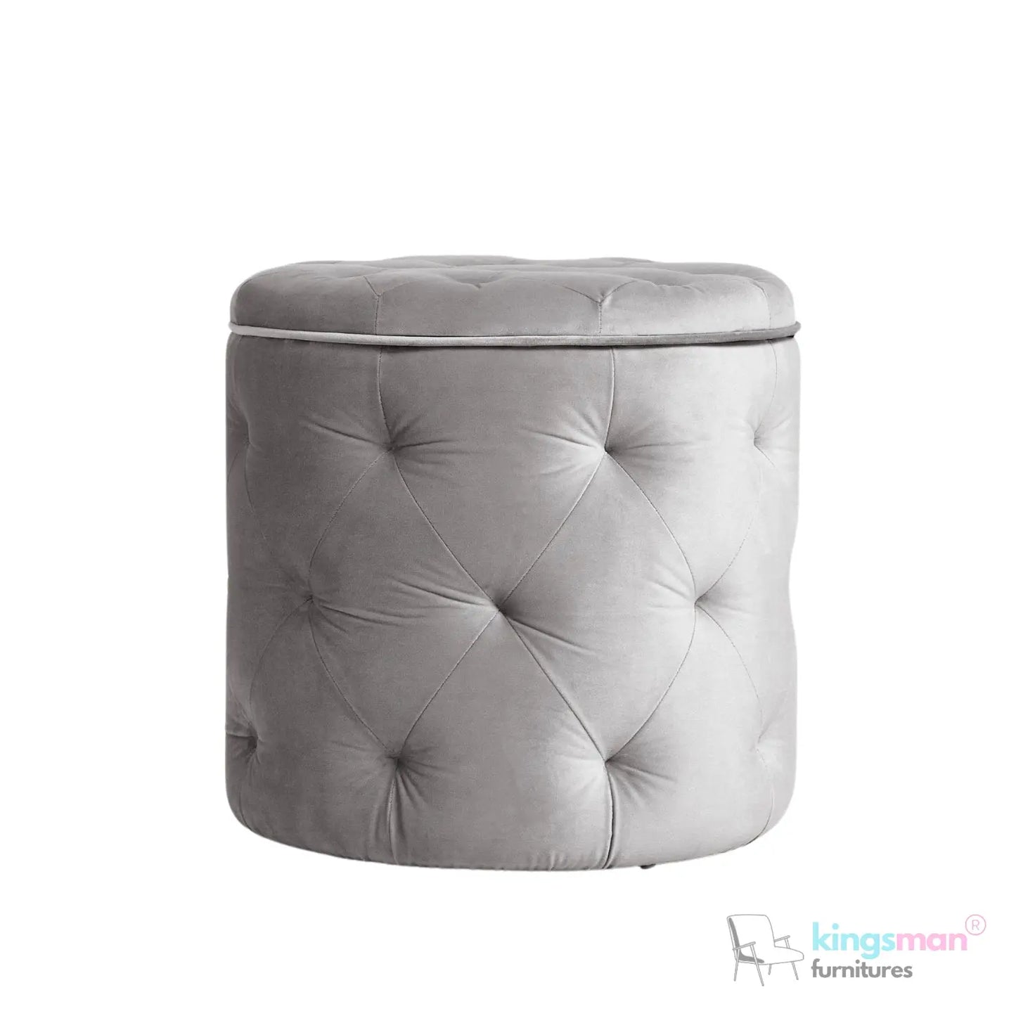 Harfoot Storage Sability - Button-Tufted Upholstered Sability with Hidden Storage | Compact Seating Solution Kingsman Furnitures
