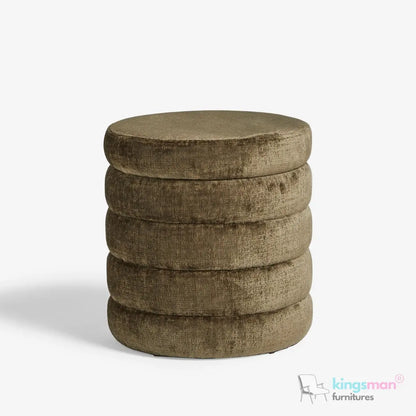 Stella Ribbed Storage Sability - Plush Velvet and Bouclé Upholstered Sability with Hidden Storage | Versatile Home Décor Kingsman Furnitures