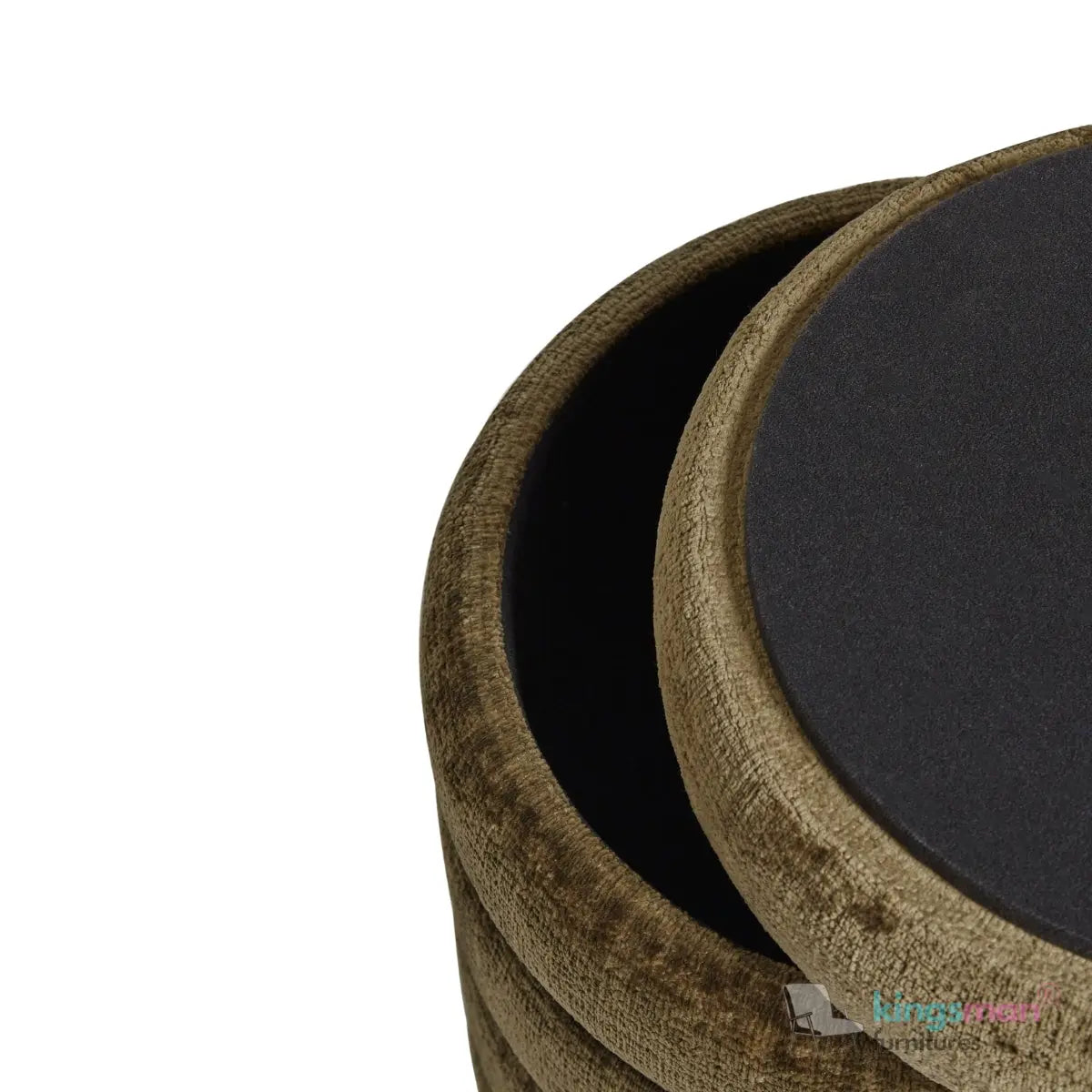 Stella Ribbed Storage Sability - Plush Velvet and Bouclé Upholstered Sability with Hidden Storage | Versatile Home Décor Kingsman Furnitures