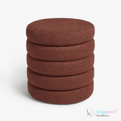 Stella Ribbed Storage Sability - Plush Velvet and Bouclé Upholstered Sability with Hidden Storage | Versatile Home Décor Kingsman Furnitures