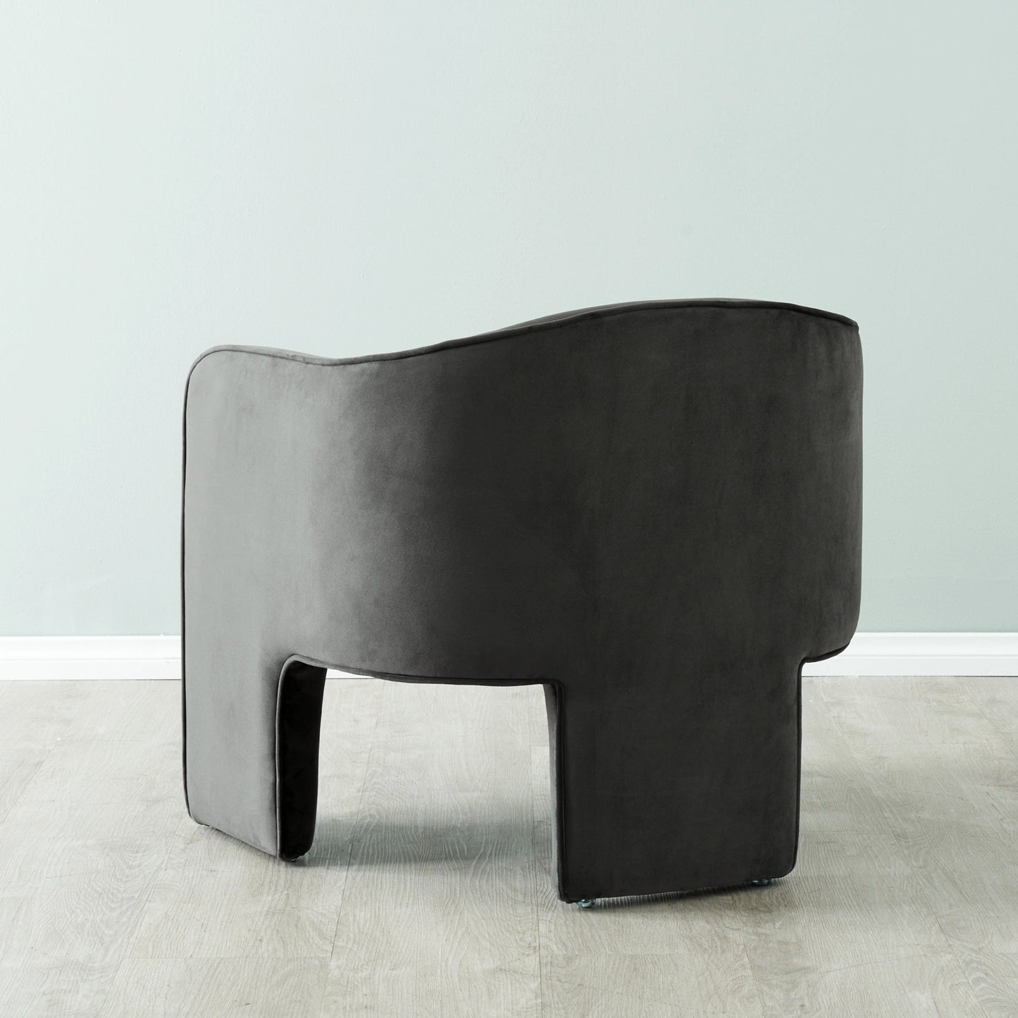 Asther Charcoal Velvet Arm Chair