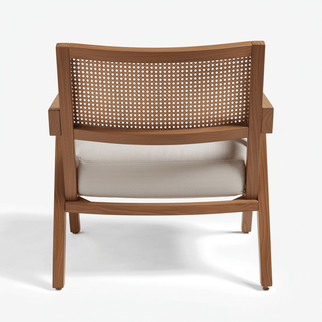 Abel Rattan Accent Arm Chair - Kingsman Furnitures