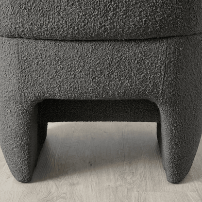 Alfa Cream Bouclé Accent Chair - Kingsman Furnitures