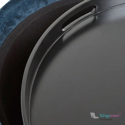 Ashtin Round Storage Sability - Multi-Functional Sability with Flip-Top Tray and Hidden Storage - Kingsman Furnitures