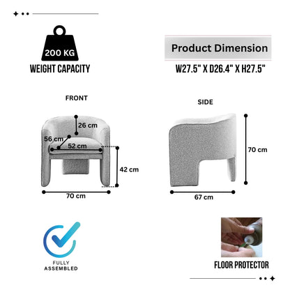 Asther Armchair - Kingsman Furnitures