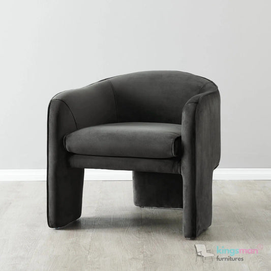 Asther Cream Bouclé Armchair – Contemporary Design with Plush Comfort and Elegant Texture - Kingsman Furnitures