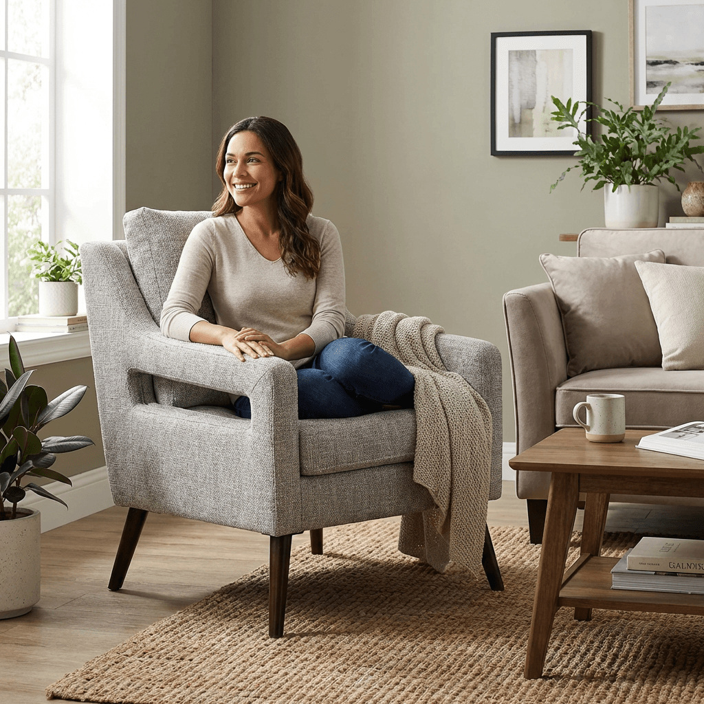 Brien Accent Armchair - Kingsman Furnitures