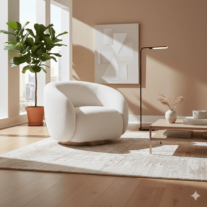 Brok 360° Swivel Accent Chair - Kingsman Furnitures
